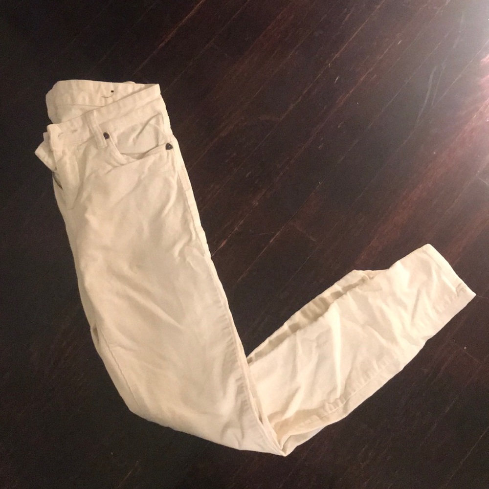🌟5/$20 Off white colored corduroy skinnies